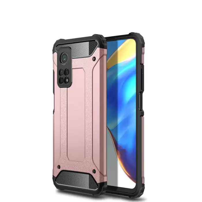 Xiaomi Mi 10T 5G Kılıf Lopard Orijinal Katman Köşe Koruma Crash Silikon Tank Kapak