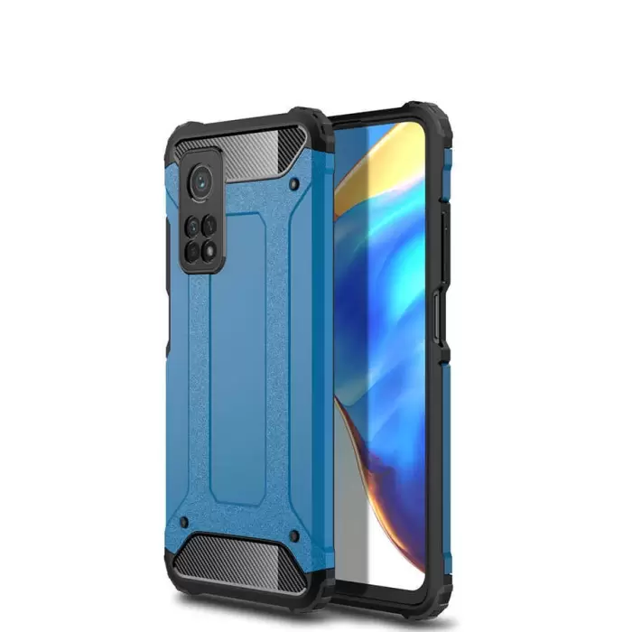 Xiaomi Mi 10T 5G Kılıf Lopard Orijinal Katman Köşe Koruma Crash Silikon Tank Kapak