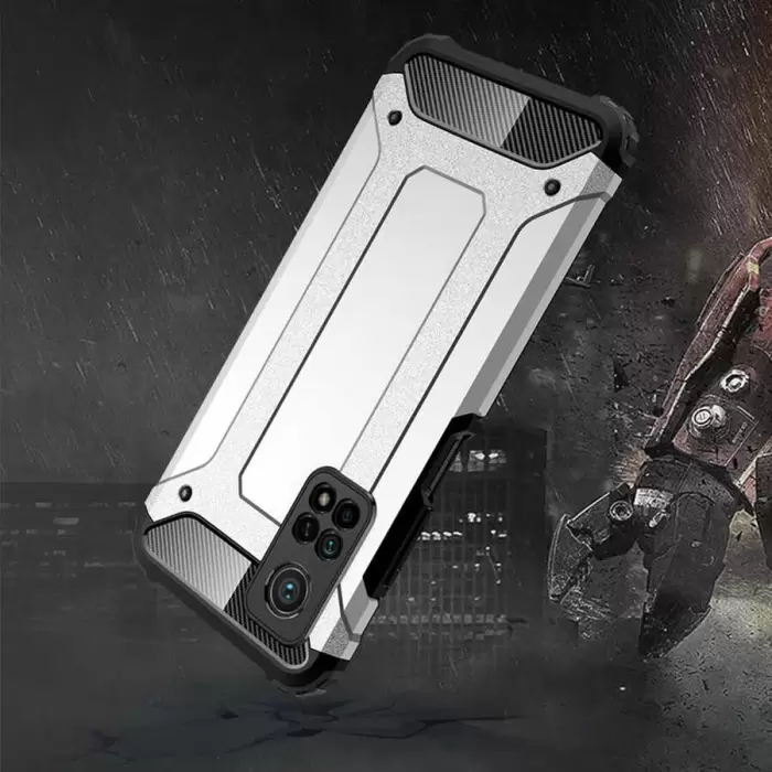 Xiaomi Mi 10T 5G Kılıf Lopard Orijinal Katman Köşe Koruma Crash Silikon Tank Kapak