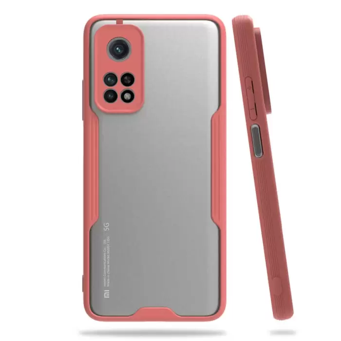 Xiaomi Mi 10T 5G Kılıf Parfe Silikon Kapak Kamera Korumalı Kılıf Ultra Ince Buzlu Mat Renkli