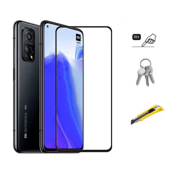 Xiaomi Mi 10T 5G Lopard Kenarları Kırılmaya Dayanıklı Cam Ekran Koruyucu