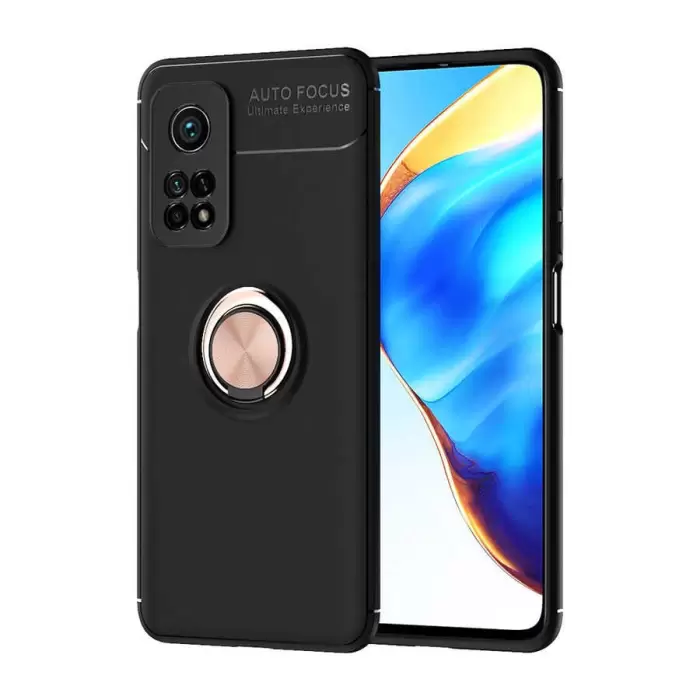 Xiaomi Mi 10T Pro 5G Kılıf Lopard Kamera Korumalı Yüzüklü Standlı Koruyucu Orjinal Kalite Ravel