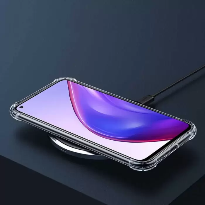 Xiaomi Mi 10T Pro 5G Kılıf Lopard Nitro Antishock Köşe Koruma Darbe Emici Şeffaf Orjinal Doku Silikon
