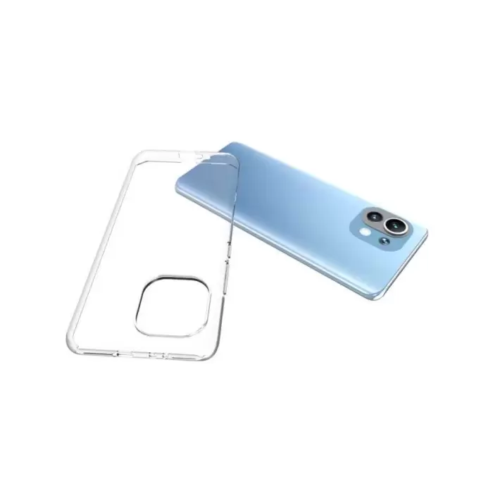 Xiaomi Mi 11 Kılıf Lopard Kamera Korumalı Renksiz Şeffaf Esnek Silikon Kapak Süper