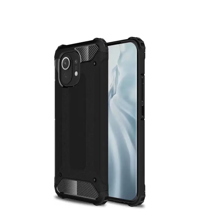 Xiaomi Mi 11 Kılıf Lopard Orijinal Katman Köşe Koruma Crash Silikon Tank Kapak