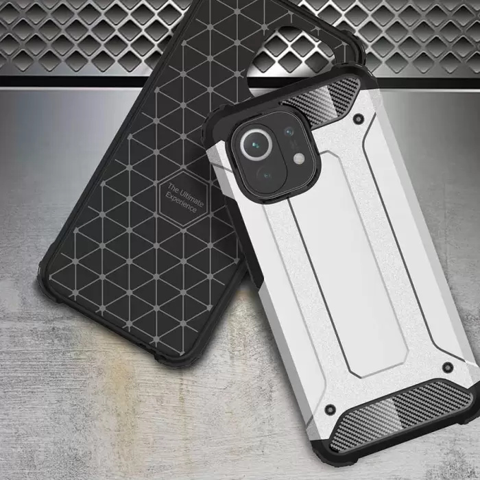 Xiaomi Mi 11 Kılıf Lopard Orijinal Katman Köşe Koruma Crash Silikon Tank Kapak