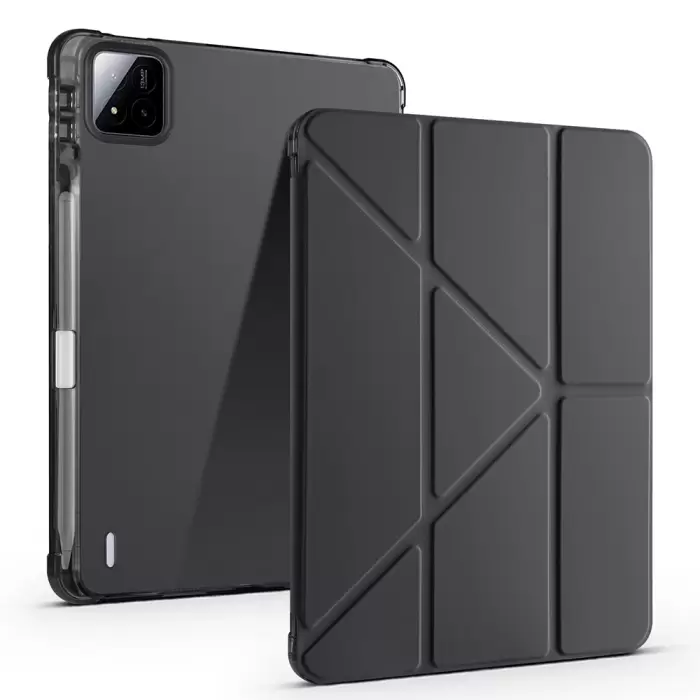 Xiaomi Pad 7 Kılıf Lopard Tri Folding Kalem Bölmeli Standlı Kılıf