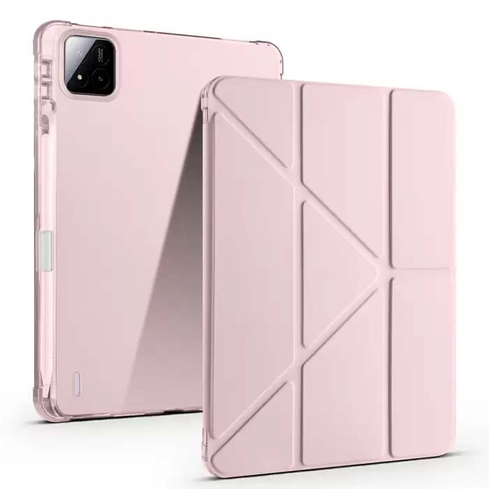 Xiaomi Pad 7 Kılıf Lopard Tri Folding Kalem Bölmeli Standlı Kılıf