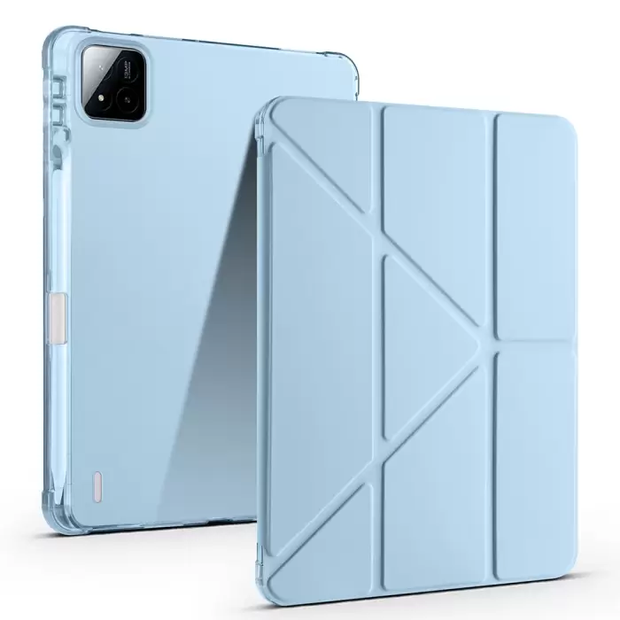 Xiaomi Pad 7 Kılıf Lopard Tri Folding Kalem Bölmeli Standlı Kılıf