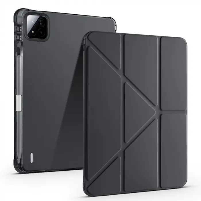 Xiaomi Pad 7 Kılıf Lopard Tri Folding Kalem Bölmeli Standlı Kılıf