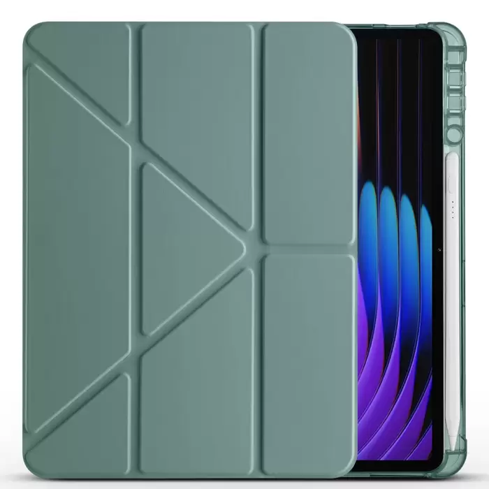 Xiaomi Pad 7 Kılıf Lopard Tri Folding Kalem Bölmeli Standlı Kılıf