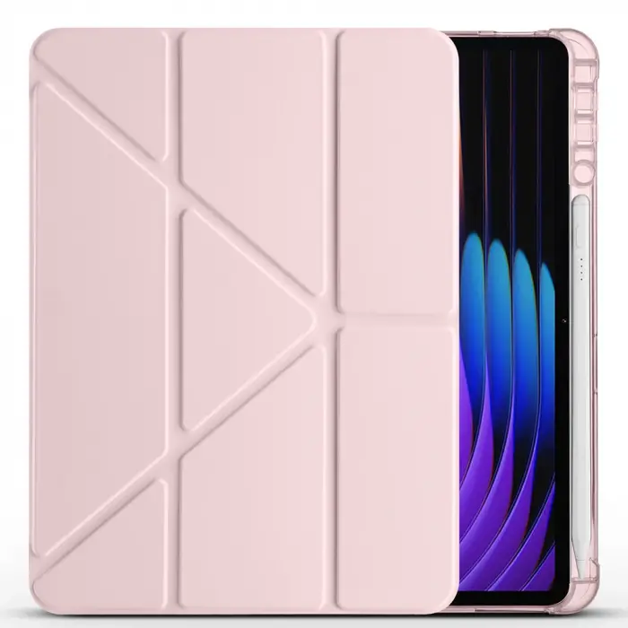 Xiaomi Pad 7 Kılıf Lopard Tri Folding Kalem Bölmeli Standlı Kılıf
