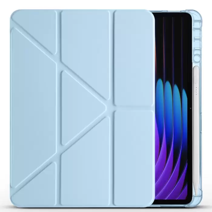 Xiaomi Pad 7 Kılıf Lopard Tri Folding Kalem Bölmeli Standlı Kılıf