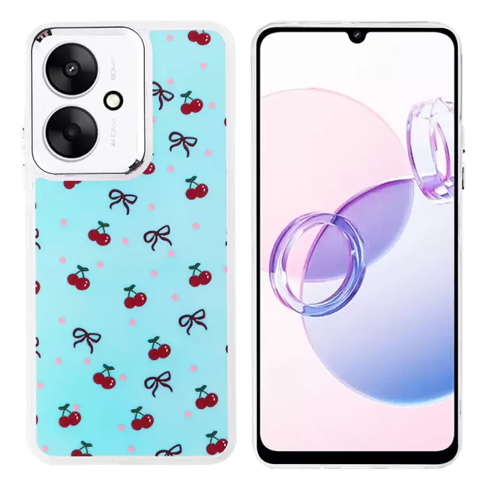 Xiaomi Poco C65 Kılıf Airbag Tasarımlı Lopard Hadra Kapak