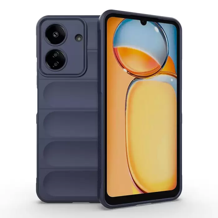 Xiaomi Poco C65 Kılıf Esnek TPU Oyuklu Arka Yüzey Tasarımlı  Etnik Silikon Kapak