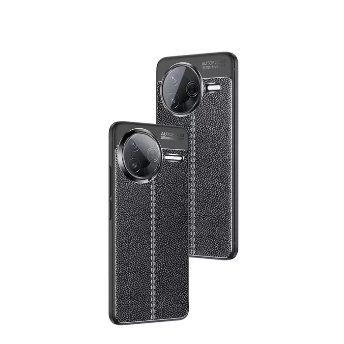 Xiaomi Poco F7 Pro Kılıf Lopard Kamera Korumalı Deri Görünümlü Kapak Niss