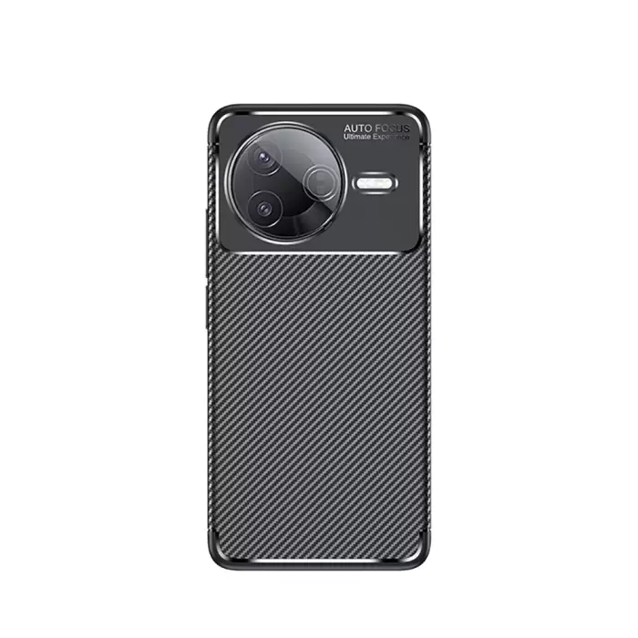 Xiaomi Poco F7 Pro Kılıf Lopard Kamera Korumalı Karbon Desenli Negro Kapak Yüzey Kılıf