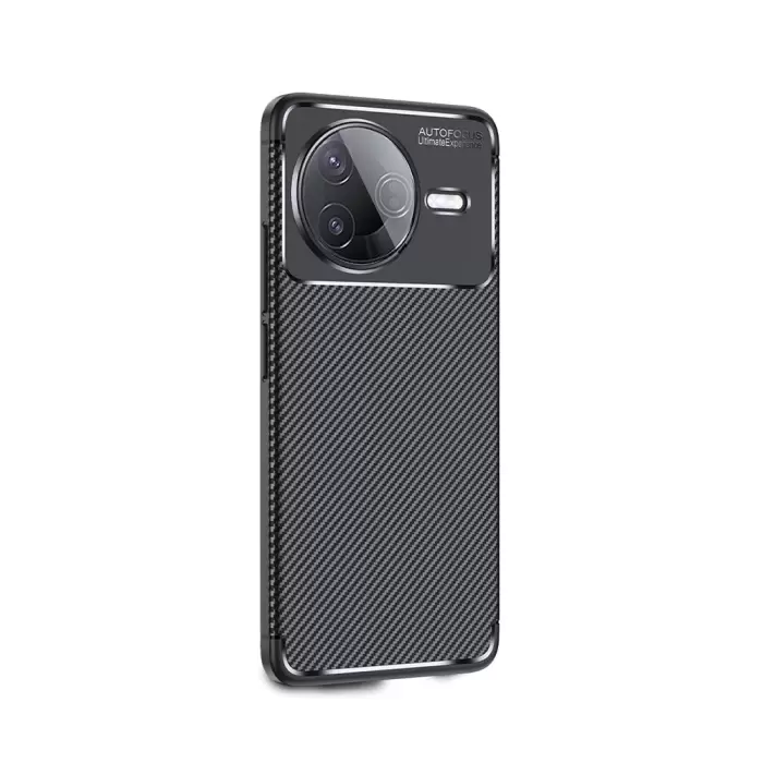 Xiaomi Poco F7 Pro Kılıf Lopard Kamera Korumalı Karbon Desenli Negro Kapak Yüzey Kılıf