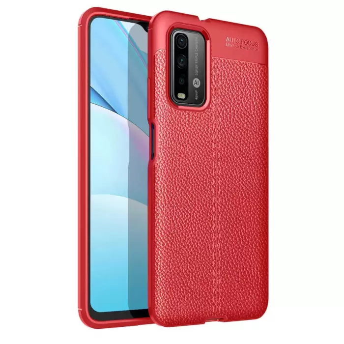 Xiaomi Poco M3 Kılıf Lopard Kamera Korumalı Deri Orjinal Görünümlü Kapak Niss
