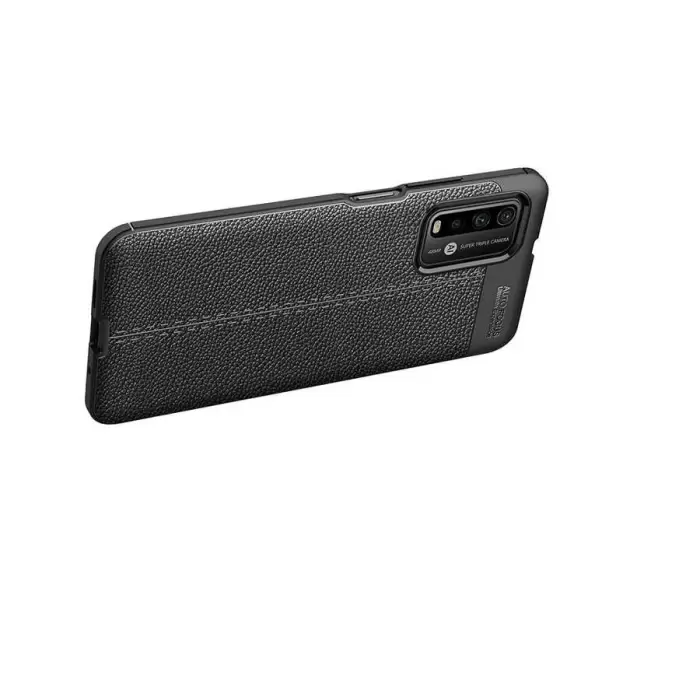 Xiaomi Poco M3 Kılıf Lopard Kamera Korumalı Deri Orjinal Görünümlü Kapak Niss