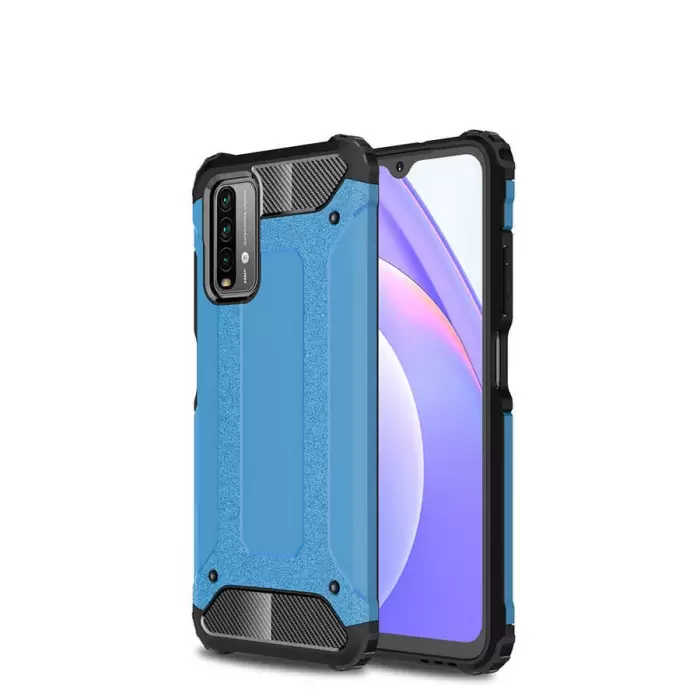 Xiaomi Poco M3 Kılıf Lopard Orijinal Katman Köşe Koruma Crash Silikon Tank Kapak