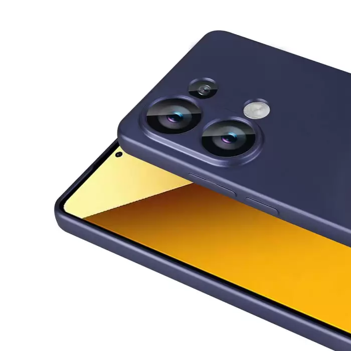 Xiaomi Poco M6 Pro 4G Kılıf  Klasik Mat Renkli Yumuşak Premier Silikon Kılıf