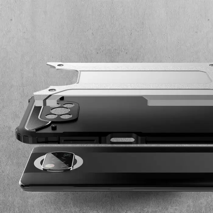 Xiaomi Poco X3 Kılıf Lopard Orijinal Katman Köşe Koruma Crash Silikon Tank Kapak