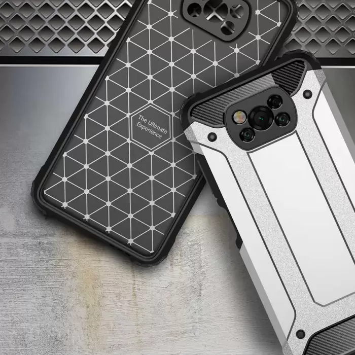 Xiaomi Poco X3 Kılıf Lopard Orijinal Katman Köşe Koruma Crash Silikon Tank Kapak