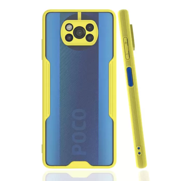Xiaomi Poco X3 Kılıf Parfe Silikon Kapak Kamera Korumalı Kılıf Ultra Ince Buzlu Mat Renkli