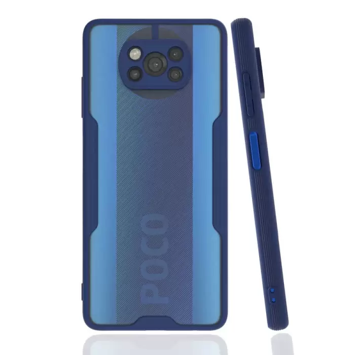 Xiaomi Poco X3 Kılıf Parfe Silikon Kapak Kamera Korumalı Kılıf Ultra Ince Buzlu Mat Renkli