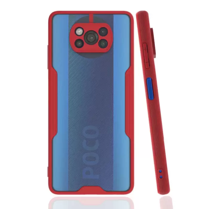 Xiaomi Poco X3 Kılıf Parfe Silikon Kapak Kamera Korumalı Kılıf Ultra Ince Buzlu Mat Renkli