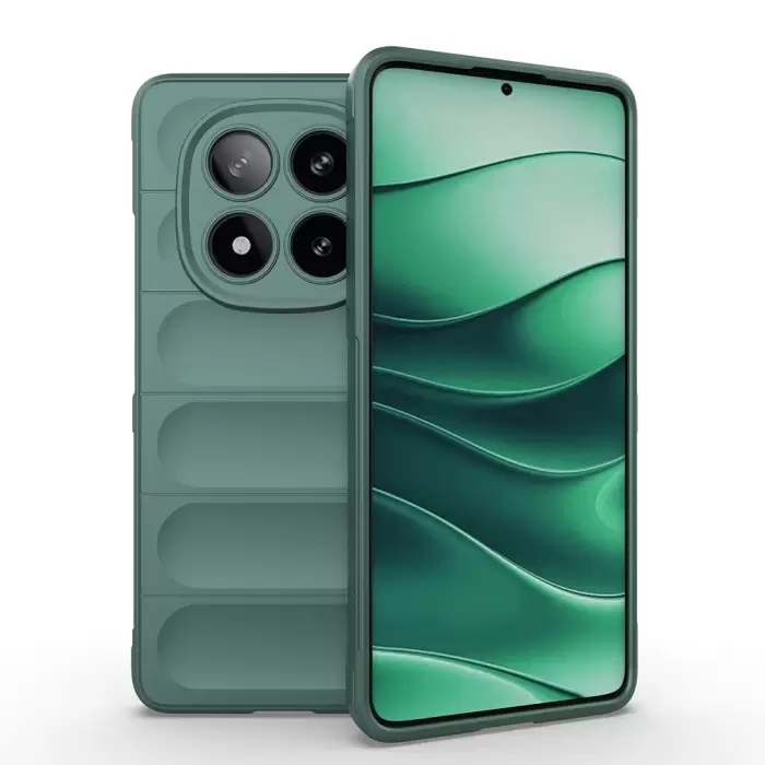 Xiaomi Poco X7 Kılıf Esnek Tpu Oyuklu Arka Yüzey Tasarımlı Lopard Etnik Silikon Kapak