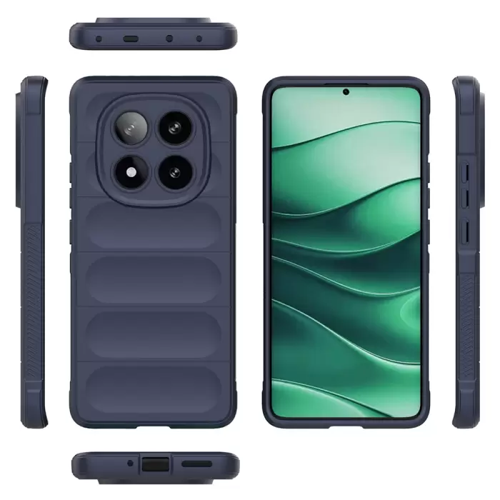 Xiaomi Poco X7 Kılıf Esnek Tpu Oyuklu Arka Yüzey Tasarımlı Lopard Etnik Silikon Kapak