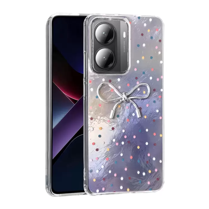 Xiaomi Poco X7 Pro Kılıf Kamera Korumalı Figürlü Lopard Ponti Silikon Kapak