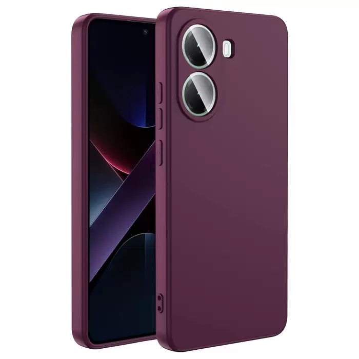 Xiaomi Poco X7 Pro Kılıf Lopard Içi Kadife Lansman Yumuşak Mara Silikon Kapak