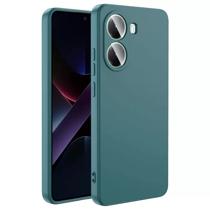 Xiaomi Poco X7 Pro Kılıf Lopard Içi Kadife Lansman Yumuşak Mara Silikon Kapak