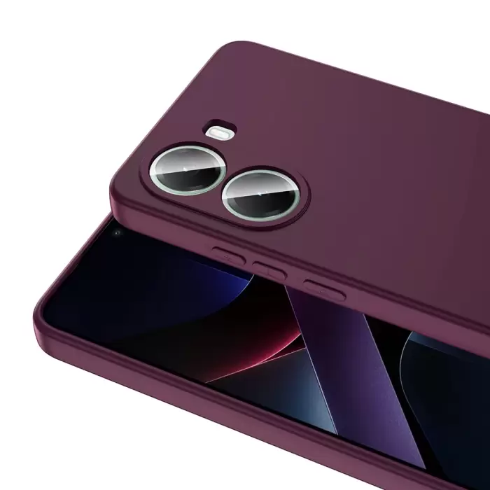 Xiaomi Poco X7 Pro Kılıf Lopard Içi Kadife Lansman Yumuşak Mara Silikon Kapak