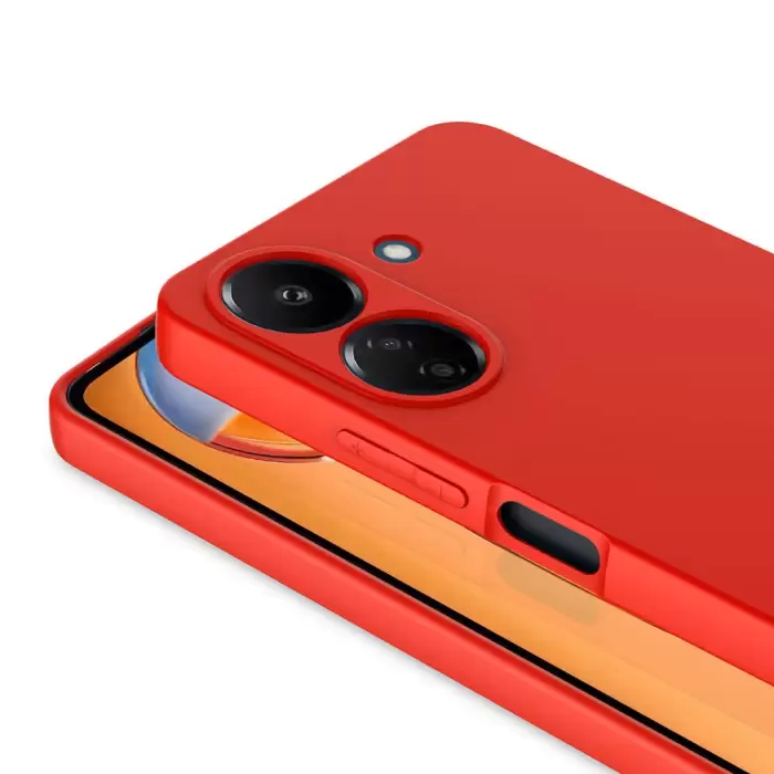 Xiaomi Redmi 13C Kılıf  Içi Kadife Lansman Yumuşak Mara Silikon Kapak