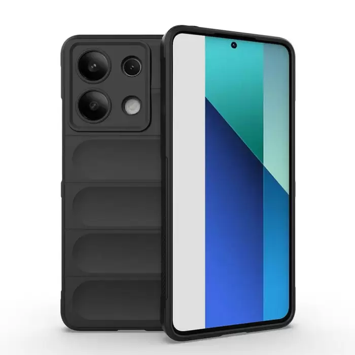 Xiaomi Redmi Note 13 4G Kılıf Esnek TPU Oyuklu Arka Yüzey Tasarımlı  Etnik Silikon Kapak