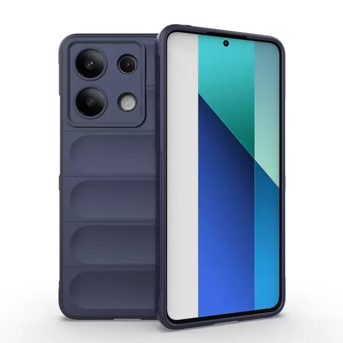 Xiaomi Redmi Note 13 4G Kılıf Esnek TPU Oyuklu Arka Yüzey Tasarımlı  Etnik Silikon Kapak