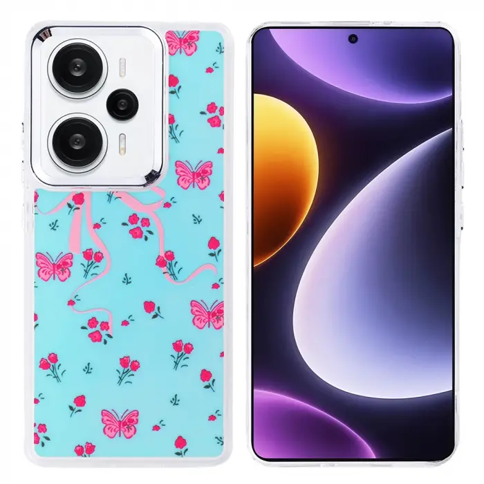 Xiaomi Redmi Note 13 Pro 4g Kılıf Airbag Tasarımlı Lopard Hadra Kapak
