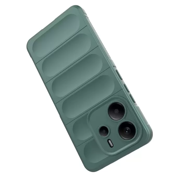 Xiaomi Redmi Note 14 4g Kılıf Esnek Tpu Oyuklu Arka Yüzey Tasarımlı Lopard Etnik Silikon Kapak
