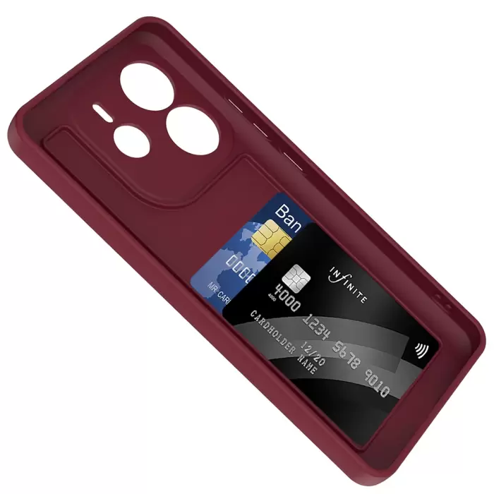 Xiaomi Redmi Note 14 4g Kılıf Kamera Korumalı Kartlık Hazneli Lopard Vitra Kapak