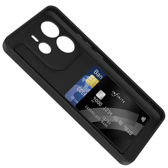 Xiaomi Redmi Note 14 4g Kılıf Kamera Korumalı Kartlık Hazneli Lopard Vitra Kapak