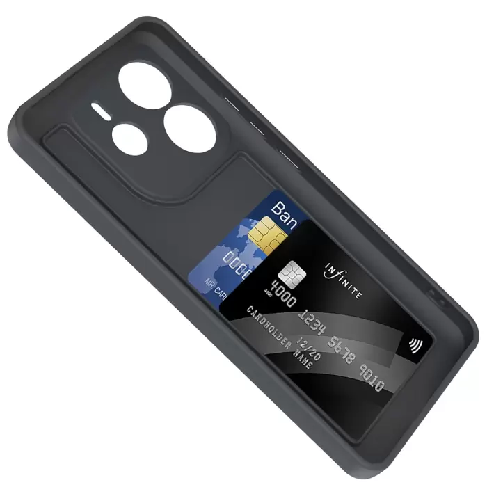 Xiaomi Redmi Note 14 4g Kılıf Kamera Korumalı Kartlık Hazneli Lopard Vitra Kapak