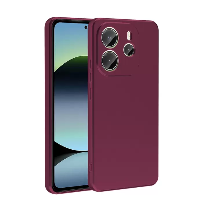 Xiaomi Redmi Note 14 4g Kılıf Lopard Klasik Mat Renkli Yumuşak Premier Silikon Kılıf