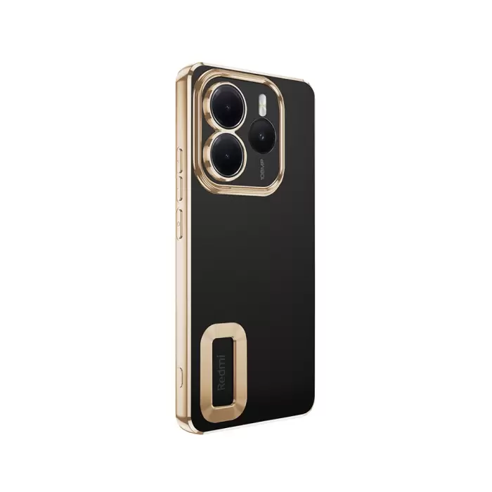 Xiaomi Redmi Note 14 5g Kamera Lens Korumalı Şeffaf Renkli Logo Gösteren Omega Kapak