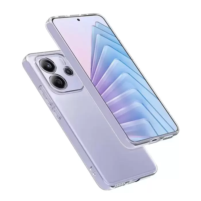 Xiaomi Redmi Note 14 5g Kılıf Lopard Kamera Korumalı Renksiz Şeffaf Esnek Silikon Kapak Süper