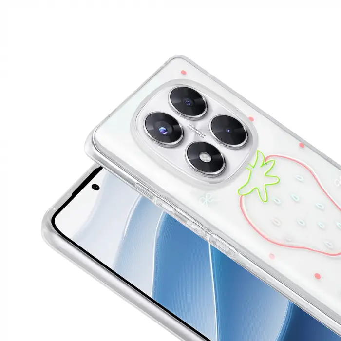 Xiaomi Redmi Note 14 Pro 4g Kılıf Şeffaf Figürlü Lopard Folk Sert Kapak