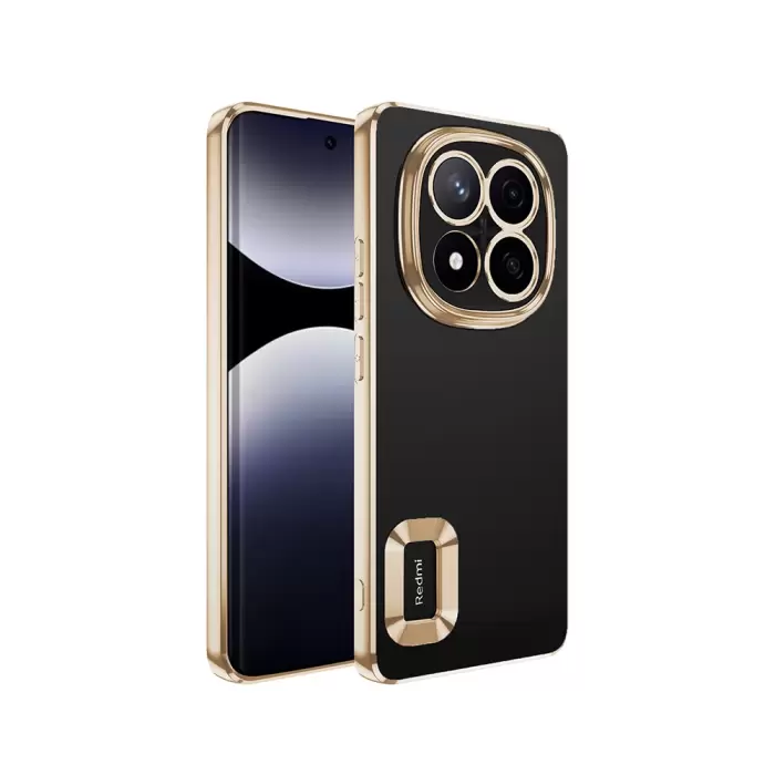 Xiaomi Redmi Note 14 Pro 5g Kamera Lens Korumalı Şeffaf Renkli Logo Gösteren Omega Kapak